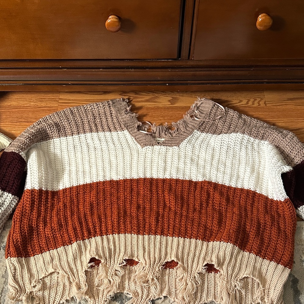 Cozy Knit Colorblock Sweater